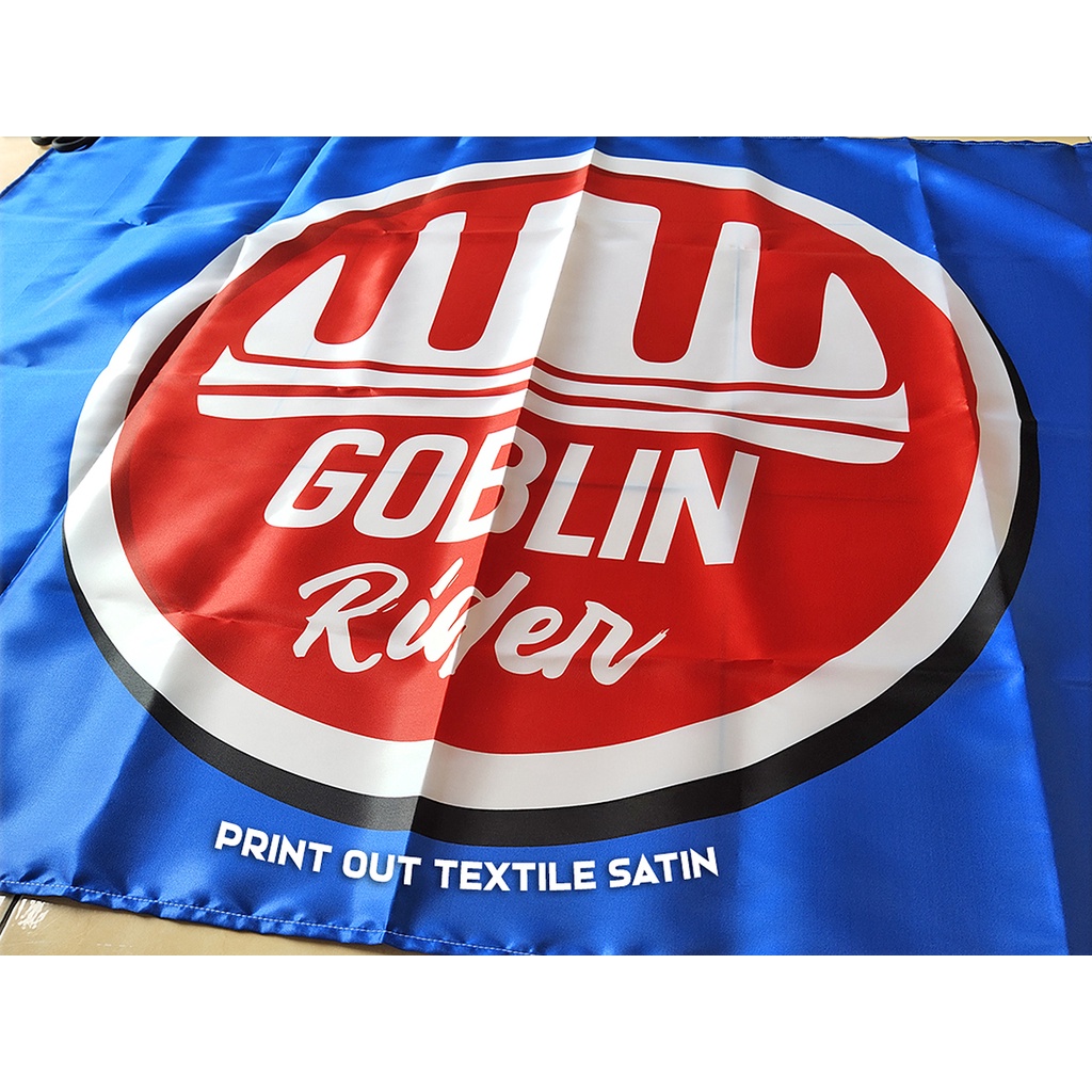 SABLON BENDERA CUSTOM DIGITAL PRINTING - MINI FLAG BAHAN SATIN PREMIUM