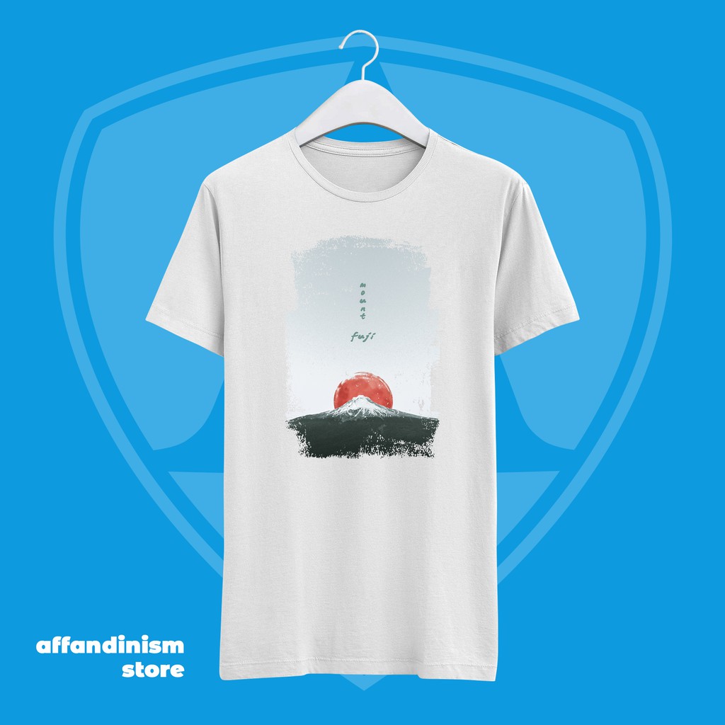 KAOS JEPANG MOUNT FUJI PUTIH [AFFANDINISM]