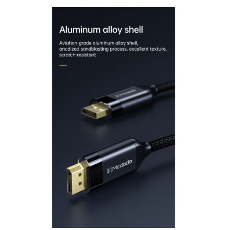 MCDODO CA-8140 KABEL DP TO DP CABLE GAMING DISPLAY CABLE VIDEO MACBOOK KOMPUTER KE TV