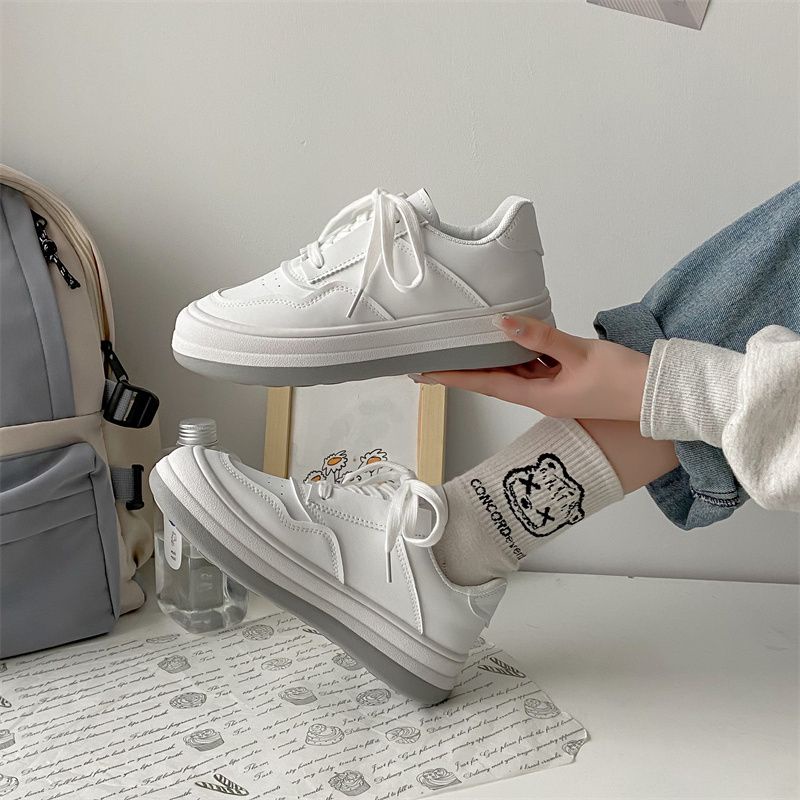 [GROSIR][COD] SEVEN_DAY SEPATU SNEAKERS WANITA KOREA IMPORT SPORT SHOES PUTIH H-895