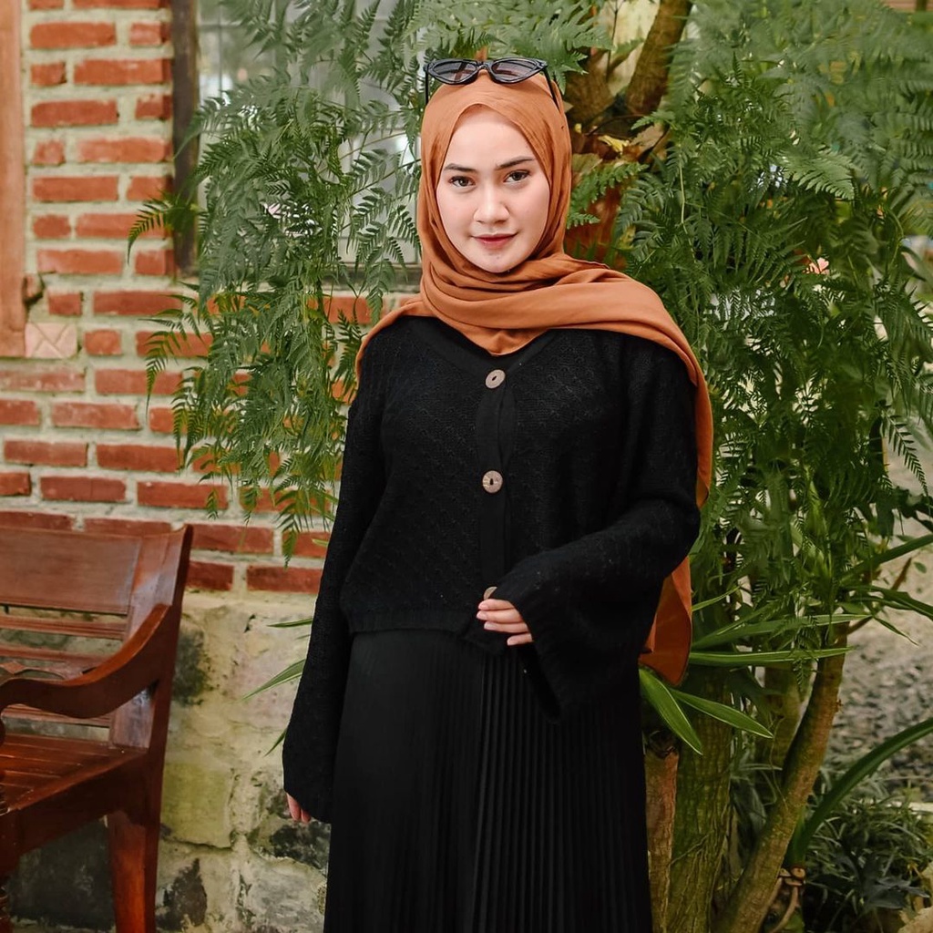 Primadona Cardie Pine Apple Cardigan Rajut Kancing Depan