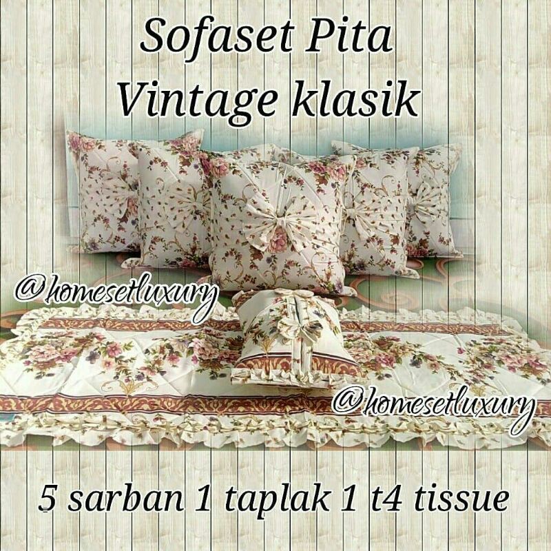 sofa Set Batik sarung bantal sofa