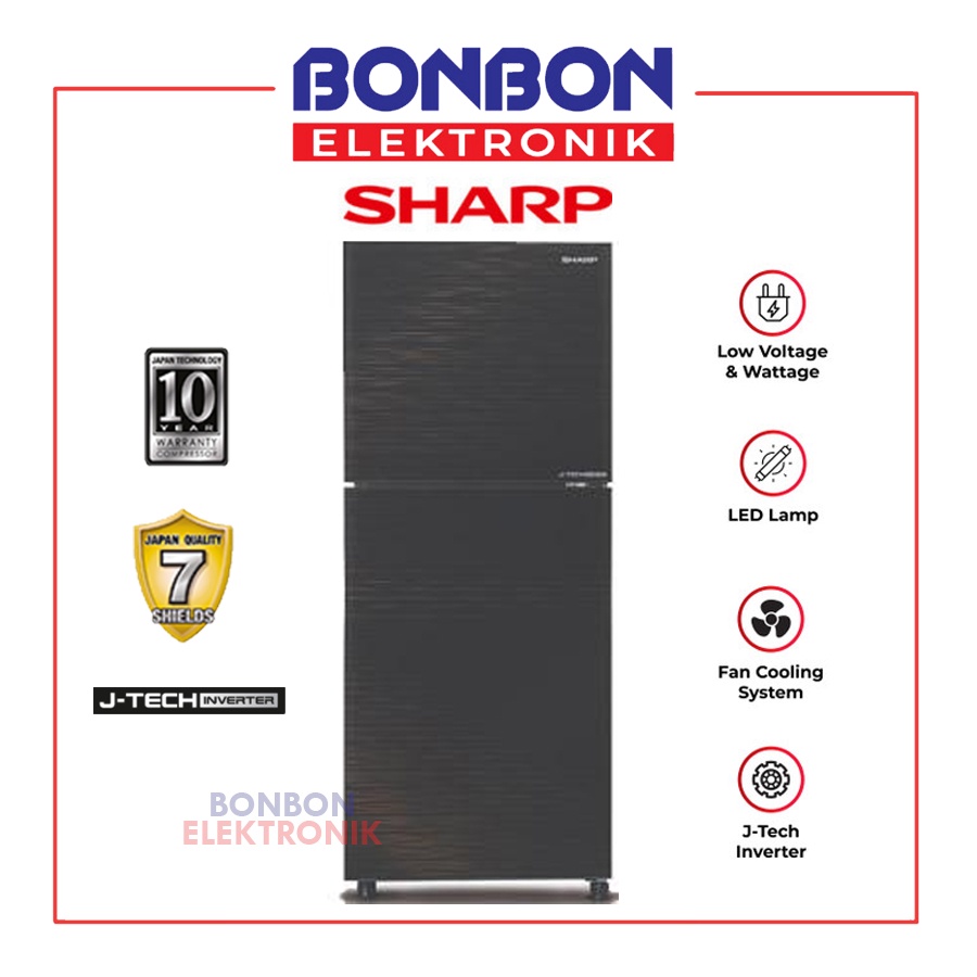 Sharp Kulkas 2 Pintu SJ-246XI-MK / SJ2461XIMK / SJ 246 XIMK