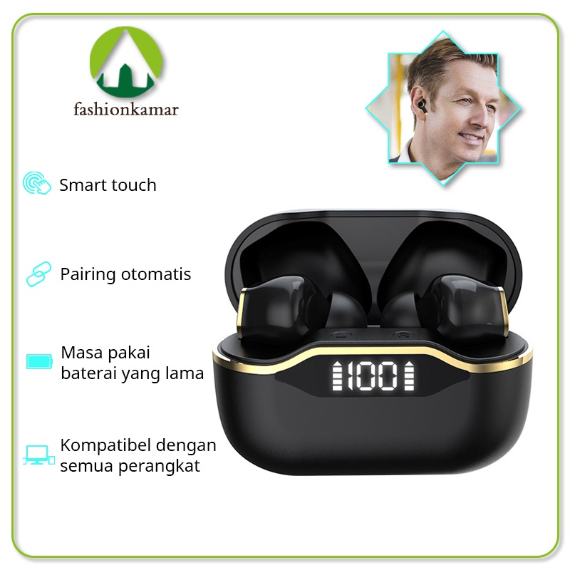 Earphone Bluetooth T28 Tahan Air