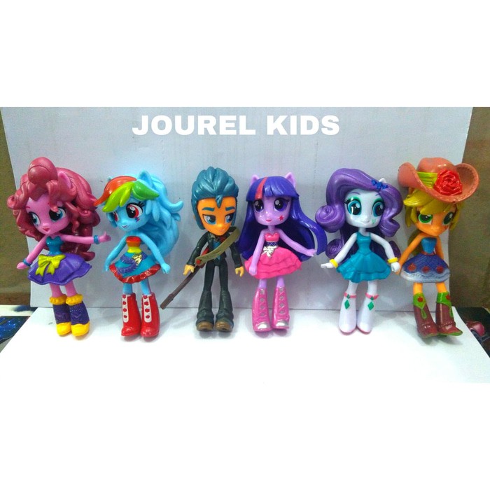 mainan anak cewek boneka my little Pony figure set equestria girl
