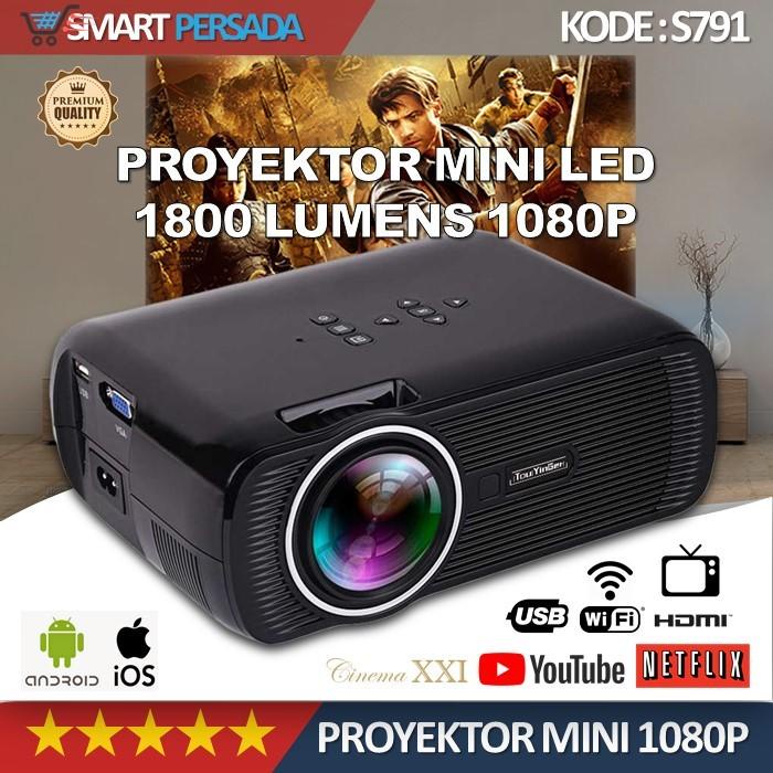 

Irled | Infocus Projector Proyektor Mini Led 1080 P Hd Android Wifi Hdmi Tv
