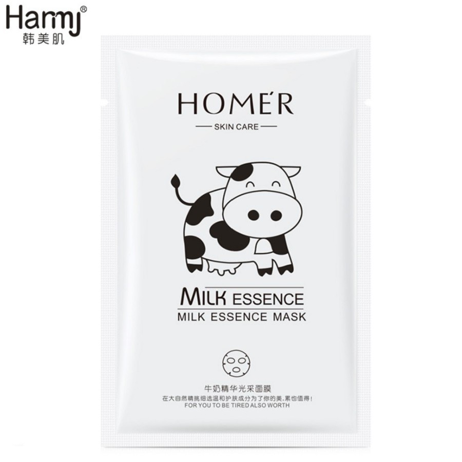 HMML homer milk glowing tender smooth face sheet mask masker wajah kec