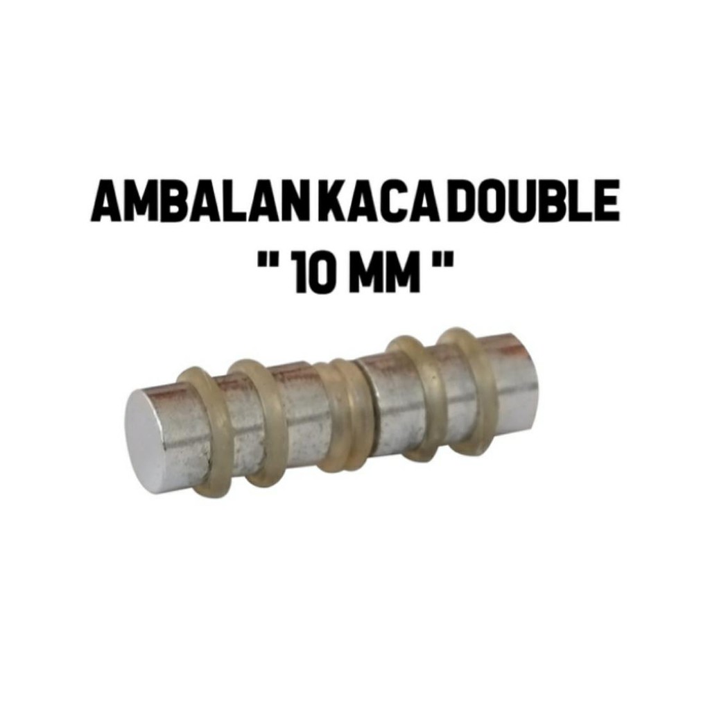 AMBALAN KACA DOUBLE 10 MM TATAKAN RAK