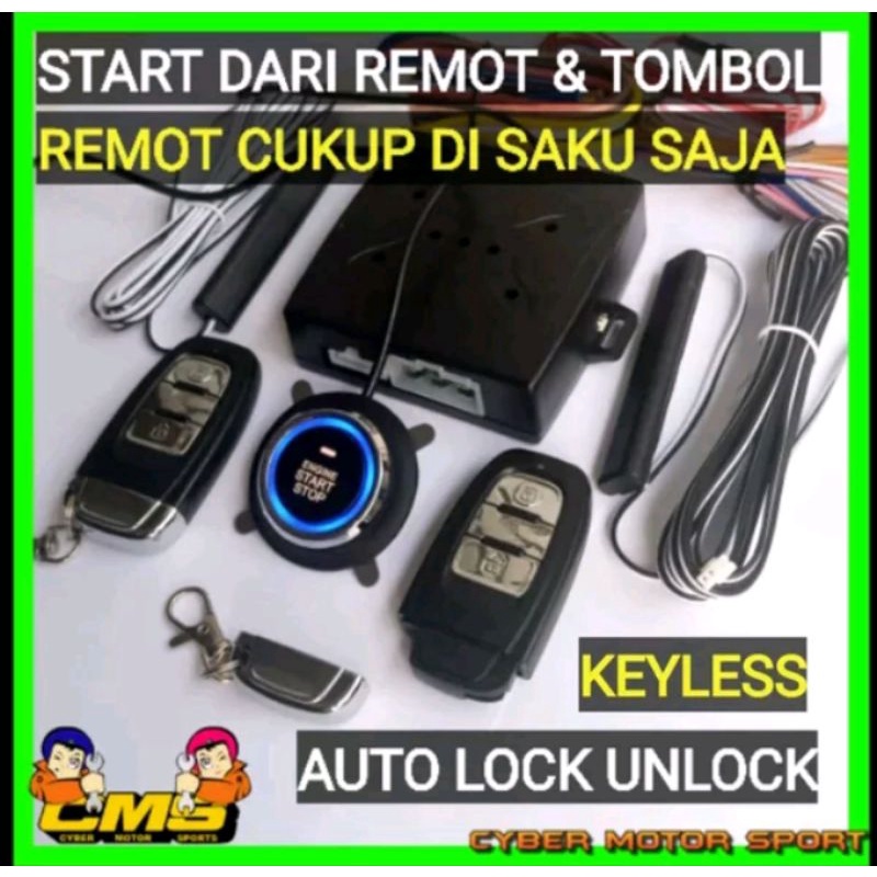 smart Keyless daihatsu sigra upgrade sistem starter mobil tanpa