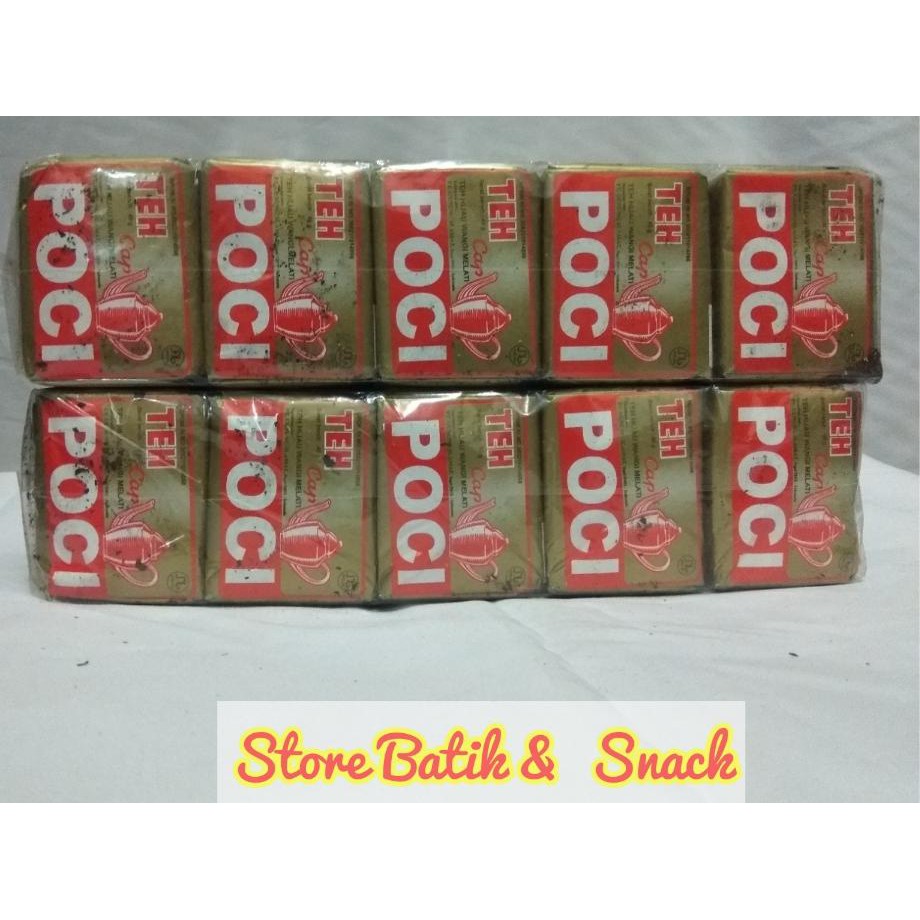 

Store Teh Poci 1 Bos (10 pcs)kemasan 40gr /minuman teh tubruk/teh hijau/teh bunga melati/Aneka Snack