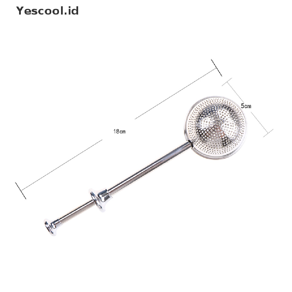 【Yescool】 Stainless Steel Locking Spice Tea Ball Strainer Mesh Infuser tea strainer .