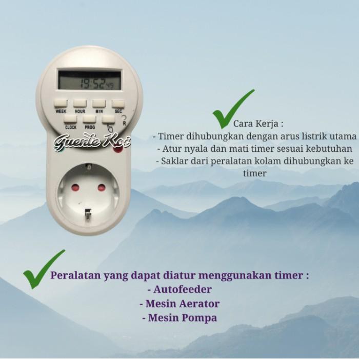 Timer Digital Peralatan Kolam Koi Satuan Detik