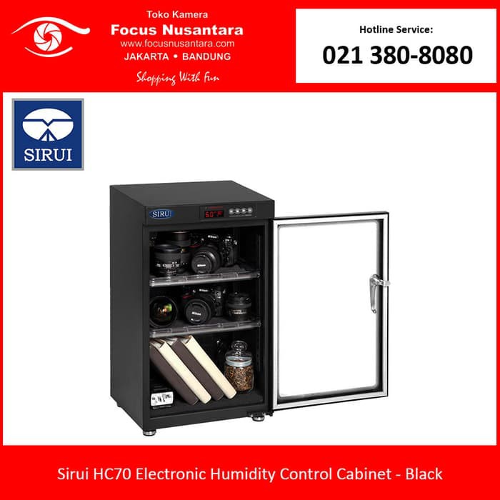 Sirui Hc70 Electronic Humidity Control Cabinet Shopee Indonesia