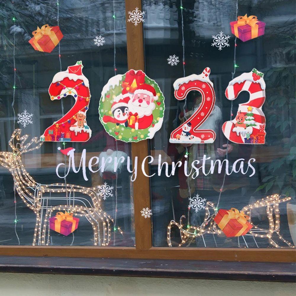 Populer Stiker Dinding Dekorasi Rumah Hadiah Tahun Baru Decor Merry Christmas Untuk2023