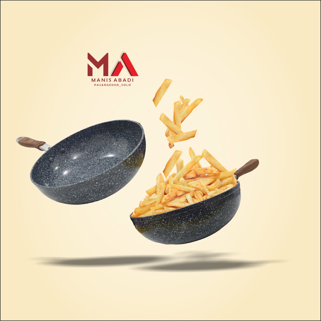 Panci Penggorengan anti lengket serbaguna