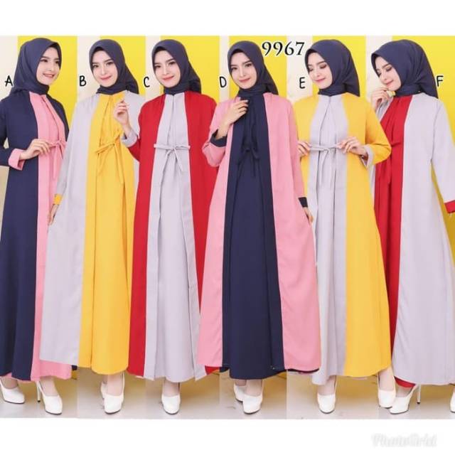 Baju Gamis Wanita Terbaru Gamis Sabyan Bahan Mosscrepe 9967