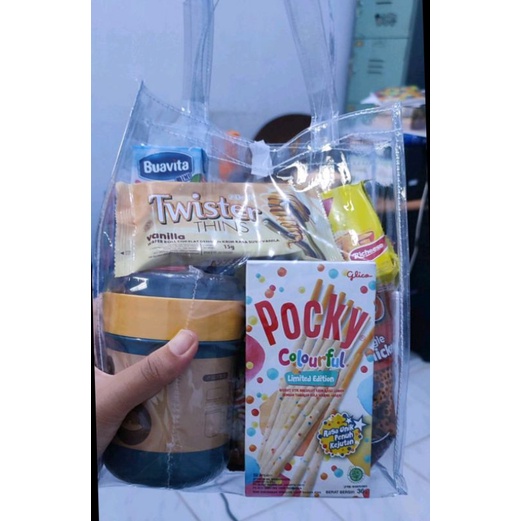 

Tas Mika jinjing transparan (Potret gajah)