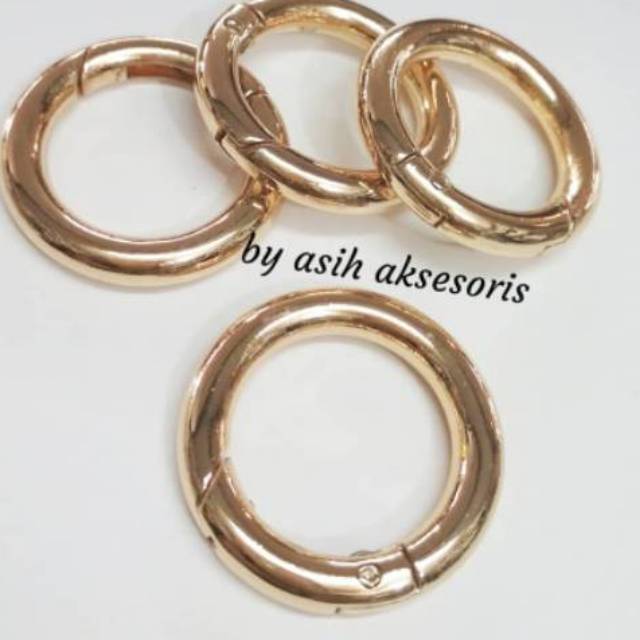 Ring bulat buka 2,5cm Rose gold @1pcs