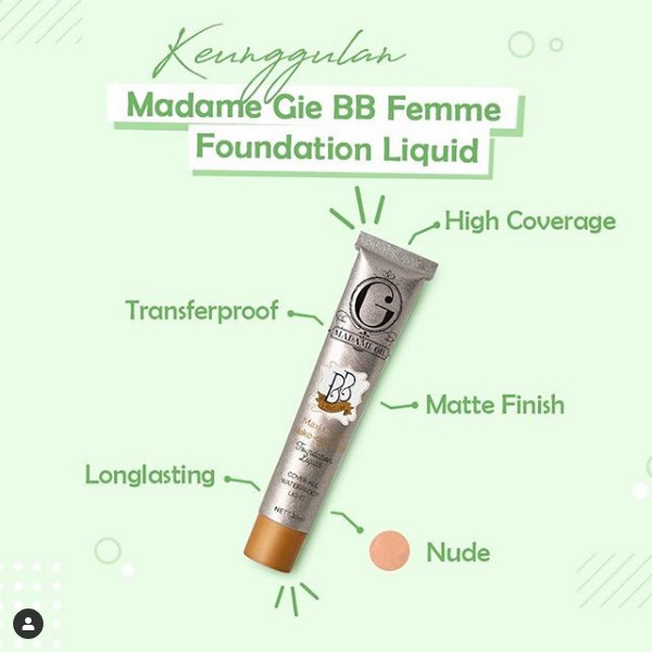 ★ BB ★ MADAME GIE BB Femme Foundation Liquid.