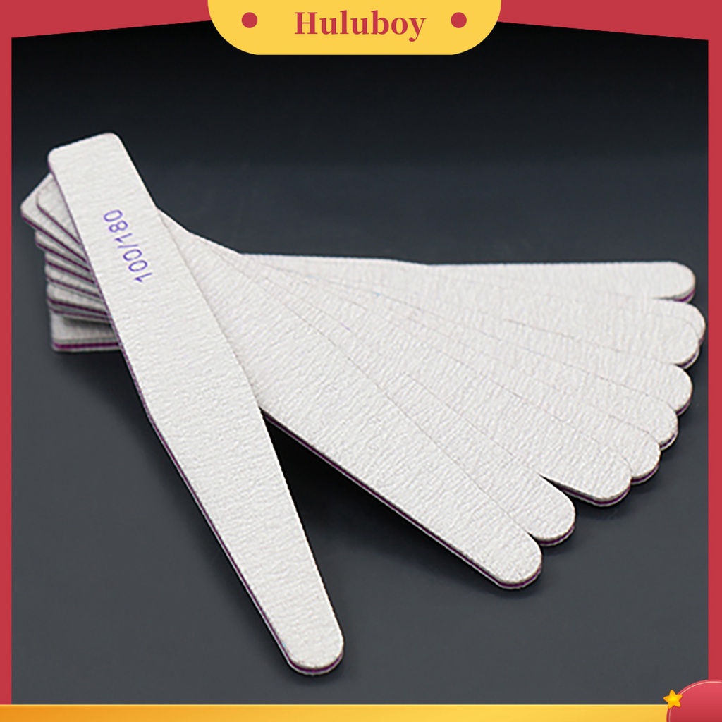 Huluboy Huluboy♡ 10pcs / Set Kikir Kuku Efektif Mudah Digunakan Untuk Manicure