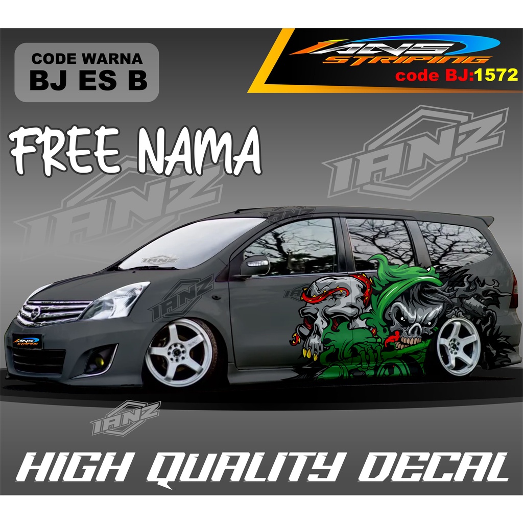 STICKER MOBIL GRAND LIVINA TERBARU / STIKER MOBIL TERIOS XPANDER NEW DESAIN / VARIASI STIKER MOBIL AVANZA XENIA