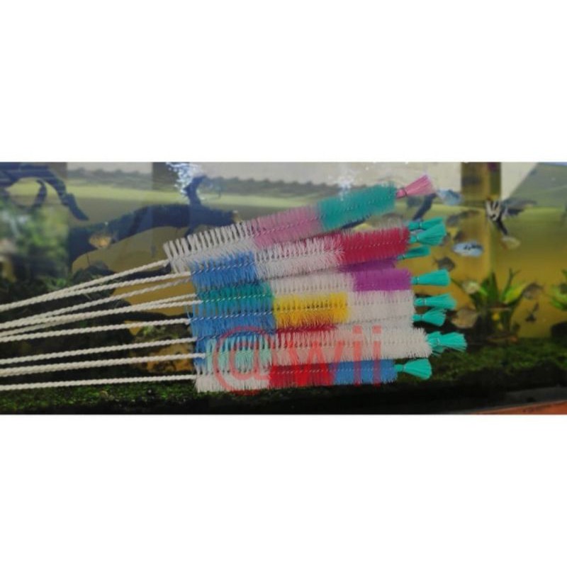 SIKAT PIPA / SIKAT PEMBERSIH PIPA SELANG BRUSH AQUARIUM AQUASCAPE KOLAM IKAN SPIRAL