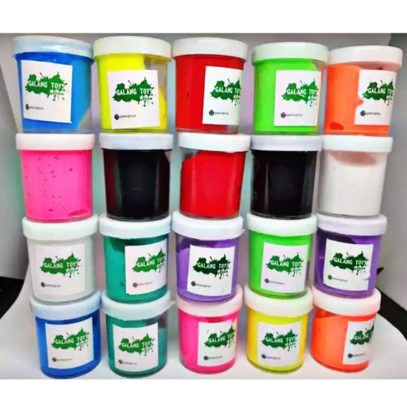 SLIME WANGI WARNA WARNI TOPLES KECIL isi 20pcs/pack