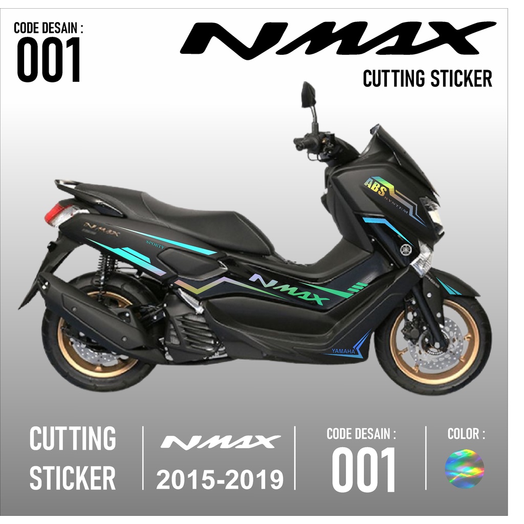 GJR Cutting Sticker - Aksesoris Motor Stiker Yamaha Nmax Old Skotlet Sticker Striping Lis Variasi Cu