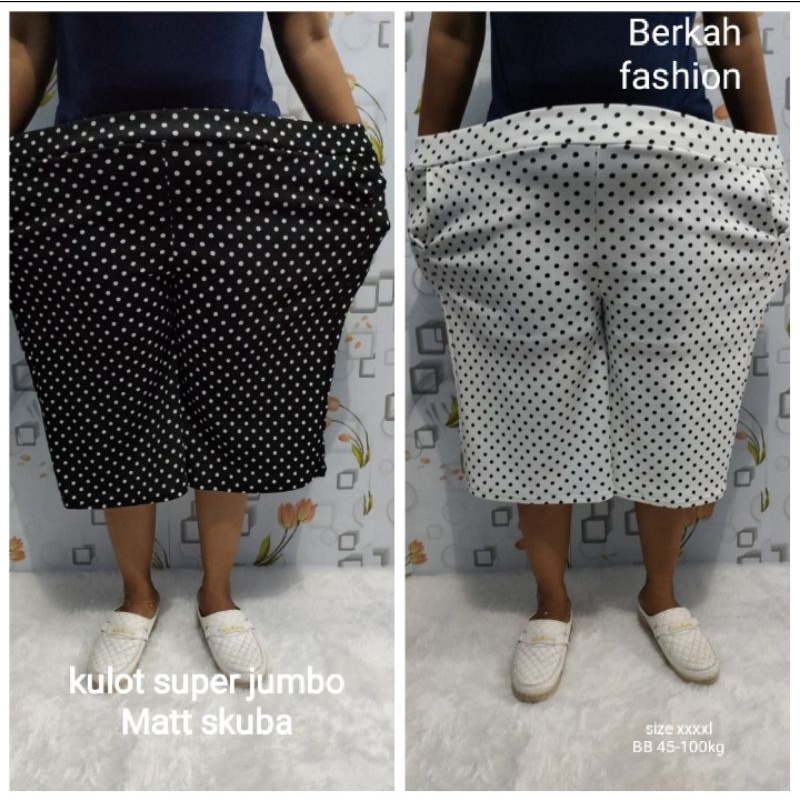 KULOT JUMBO BISA COD // CELANA BIG SIZE// KULOT CREPE SUPER JUMBO RANDOM