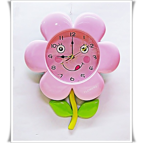 Jam Dinding Bunga Matahari Pink Ay15126 Shopee Indonesia