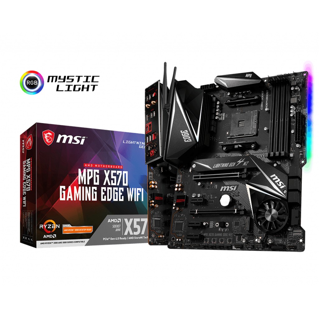 MSI MPG X570 Gaming Edge WiFi (AMD AM4 DDR4 ATX) Motherboard Mainboard