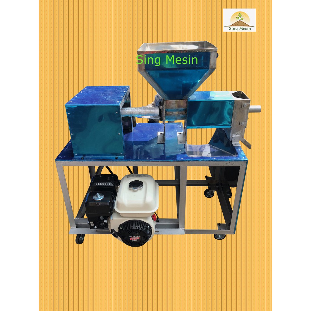 Mesin Peras Santan Kelapa Stainless Steel Complete Mesin Honda Tipe GP 160