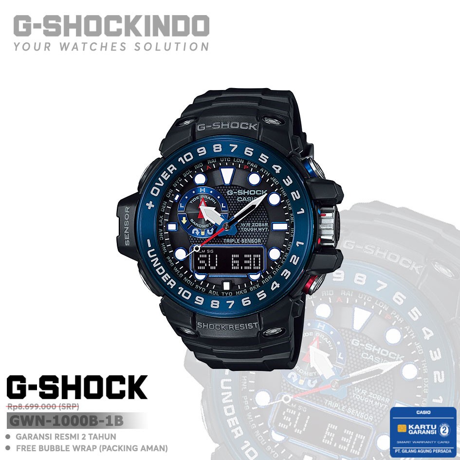 Casio G-Shock GWN-1000B-1B / GWN-1000B-1BDR Original