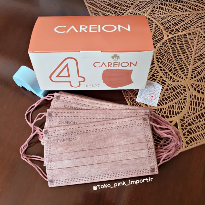 MASKER 4PLY &amp; 3PLY CAREION ORIGINAL 1 BOX ISI 50PCS | MASKER CAREION WARNA 4PLY &amp; 3PLY ISI 50 | MASKER CAREION EARLOOP 4PLY &amp; 3PLY | MASKER 4PLY &amp; 3PLY CAREION PREMIUM WARNA WARNI | MASKER EARLOOP CAREION 4PLY &amp; 3PLY | MASKER 4PLY CAREION EMBOSS