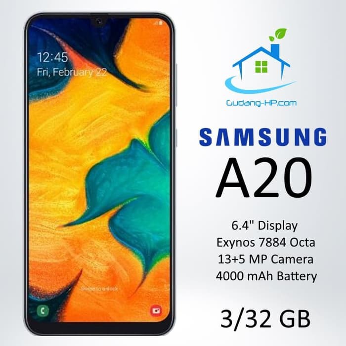 HP Samsung Galaxy A20 3/32GB Garansi SEIN - Merah HANDPHONE HAND PHONE ANDROID RAM 3/32 ROM MURAH