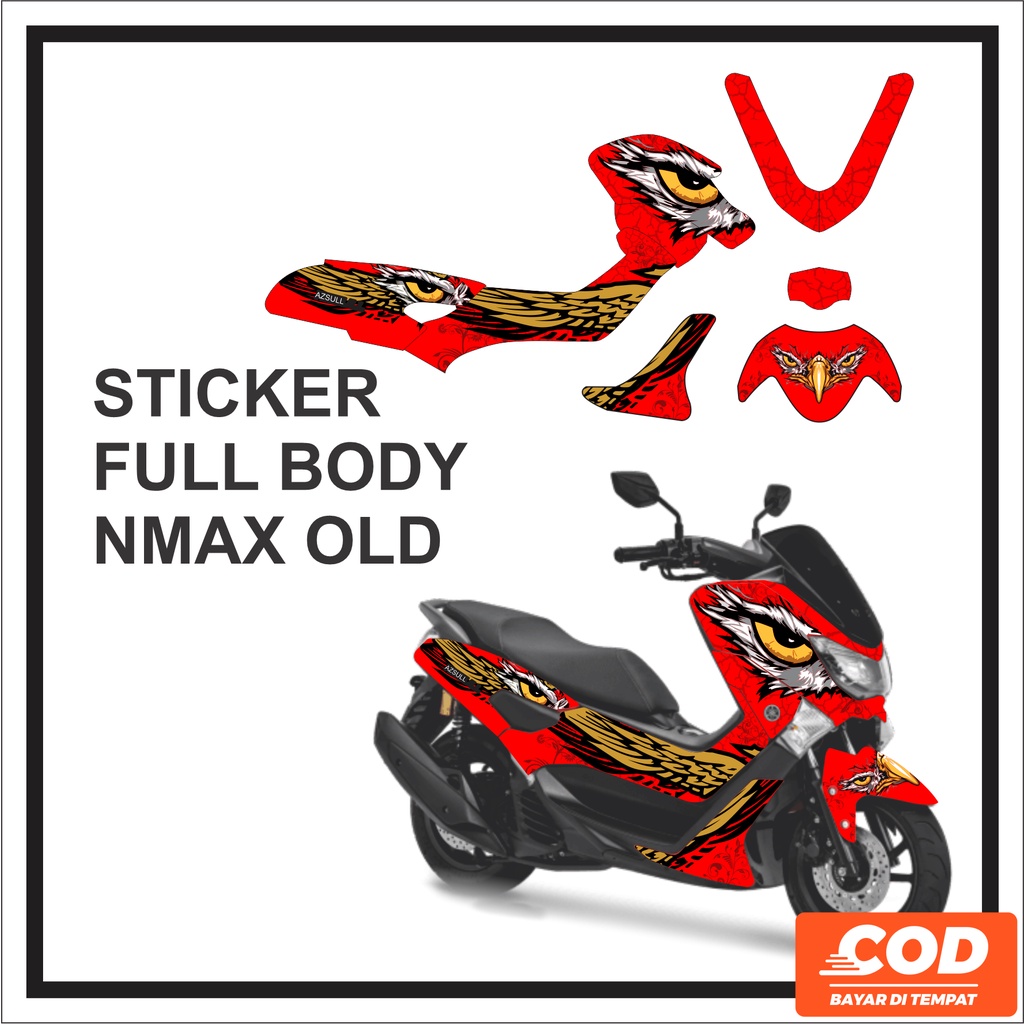 Stiker NMAX Sticker N-max Decal Yamaha N Max 2015 2016 2017 2018 2019 Mata Elang bahan tebal