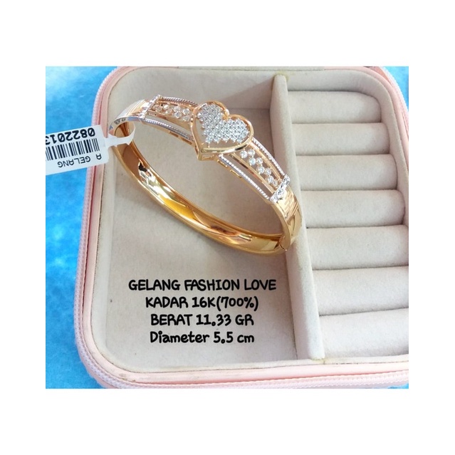 Gelang bangle love lotus kadar 700/16karat