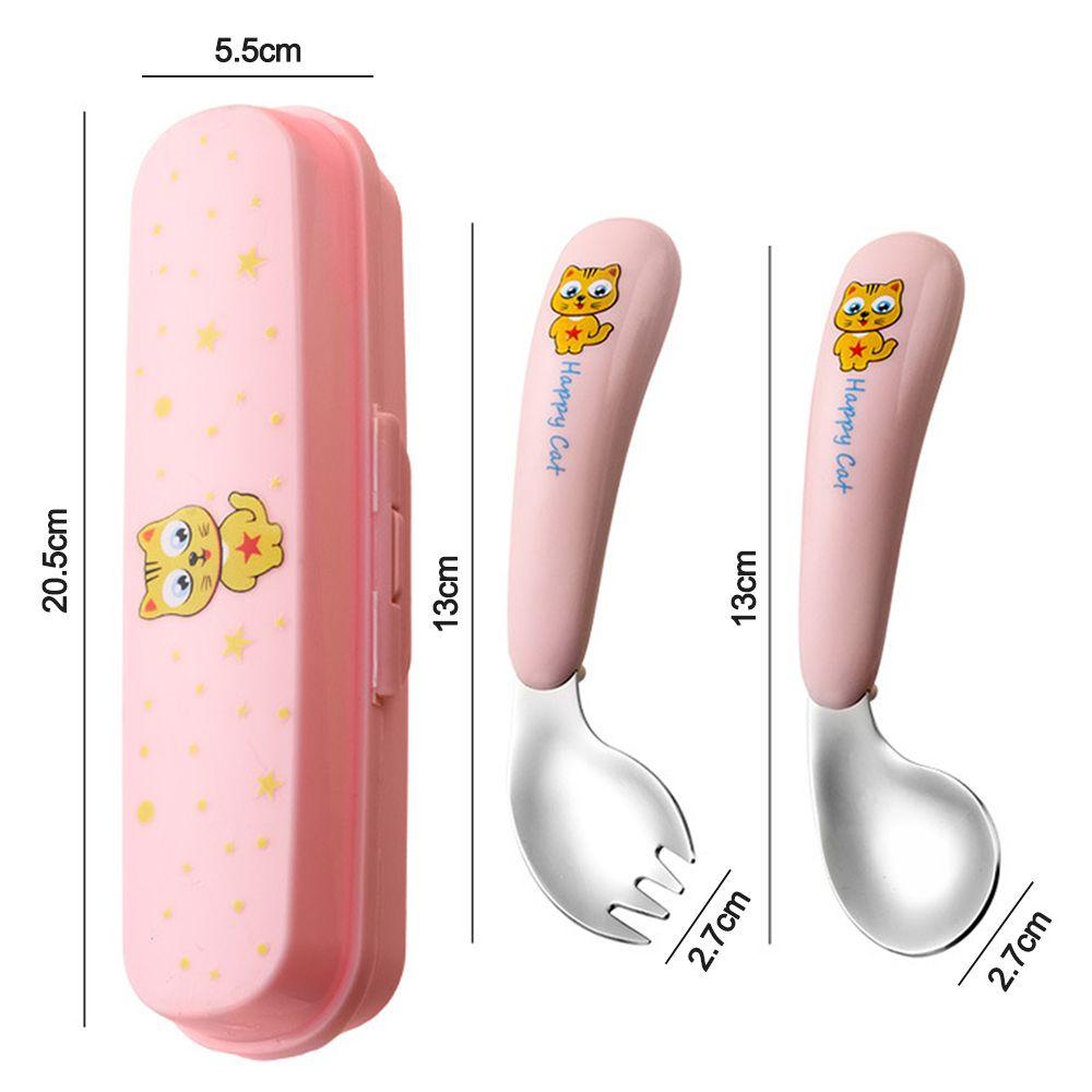 TOP Children Eat Training Chopsticks Cartoon Baby Eating Elbow fork and spoon Chopsticks Trainer