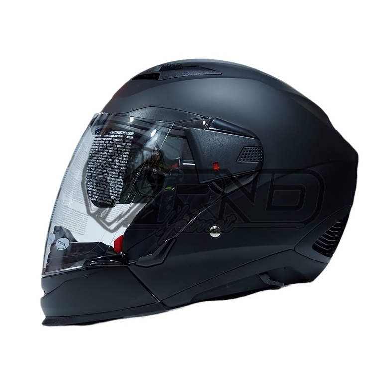 Helm Zeus 611c Hitam Doff Half Face Full Face