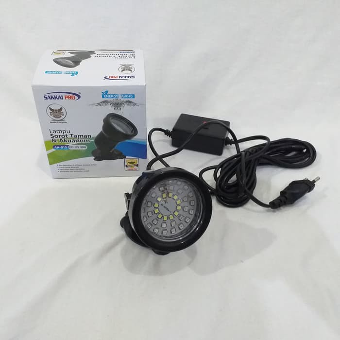 Lampu Sorot Taman Kolam Aquarium LED Celup 6 Warna AA-015 SAKKAI PRO