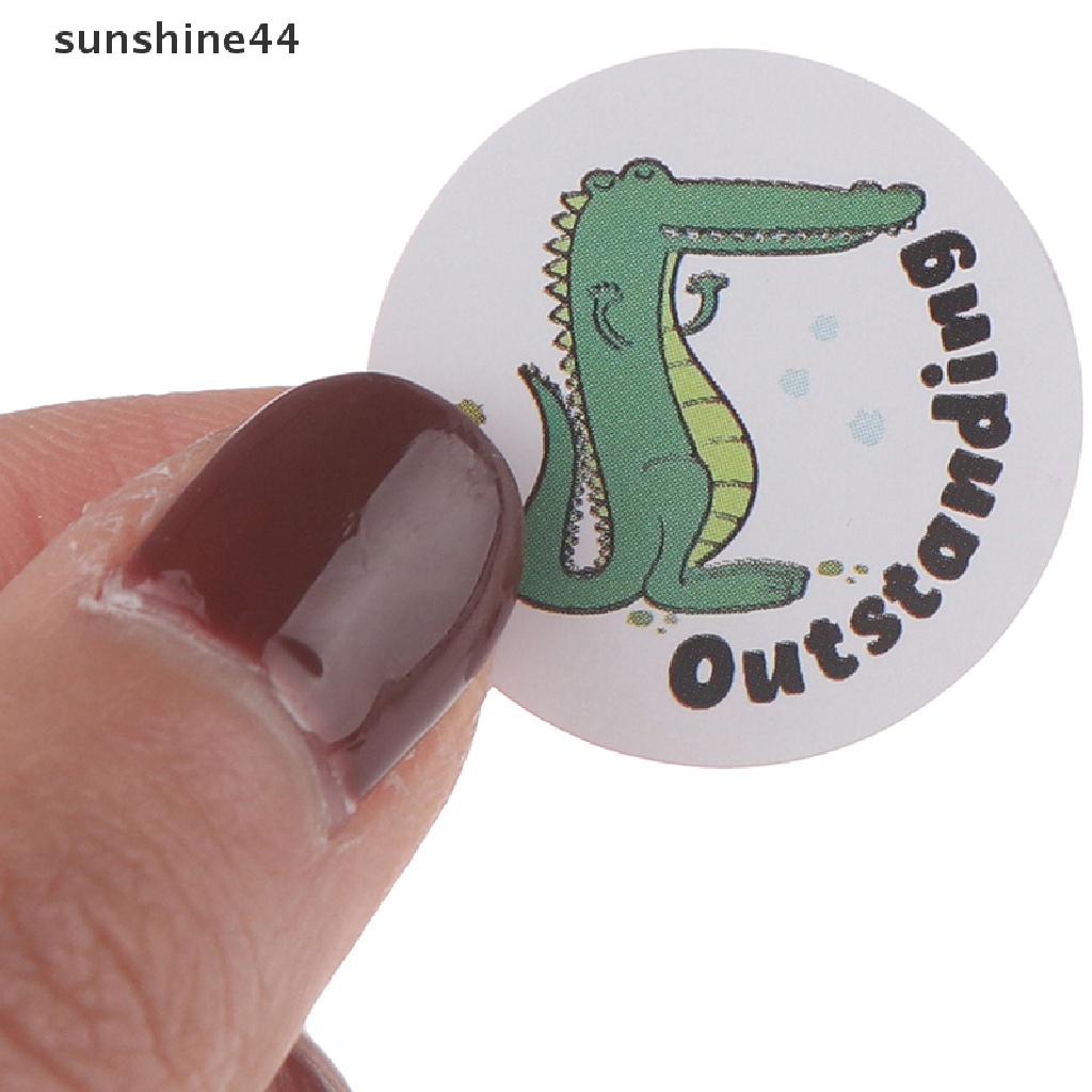 Sunshine 500pcs / roll Stiker Kertas Gambar Kartun Hewan Lucu Untuk Scrapbook / Jurnal