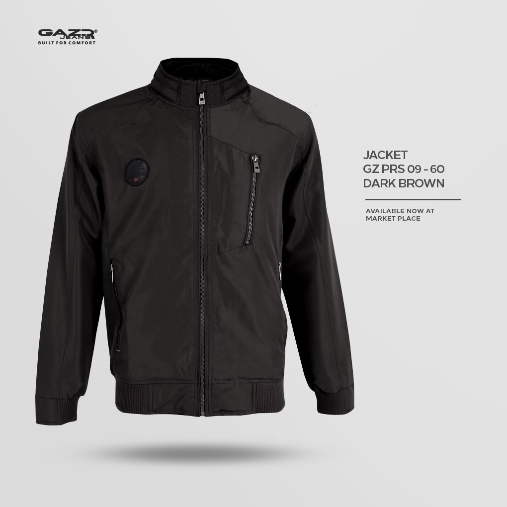 JAKET PRIA PARASUT GAZR ORIGINAL (PRS 09 60 DARK BROWN)