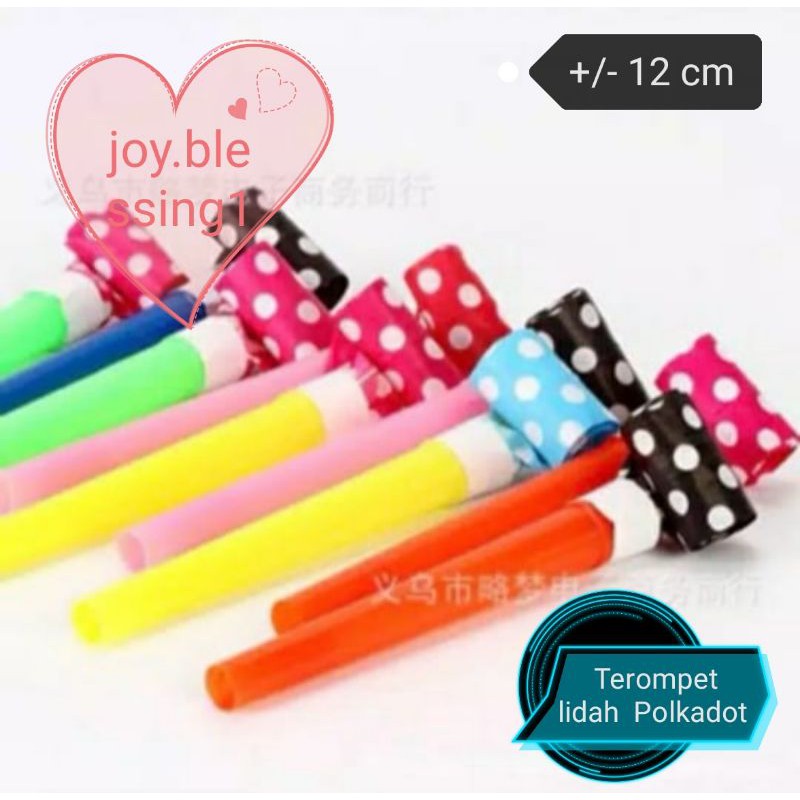 

TEROMPET LIDAH PANJANG 12 cm POLKADOT