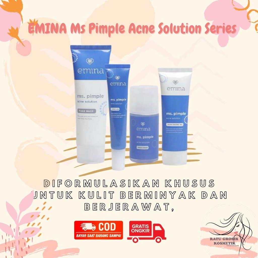 SABUN CUCI MUKA emina face wash emina ms pimple SABUN MUKA EMINA FACE TONER emina toner EMINA SPOT G