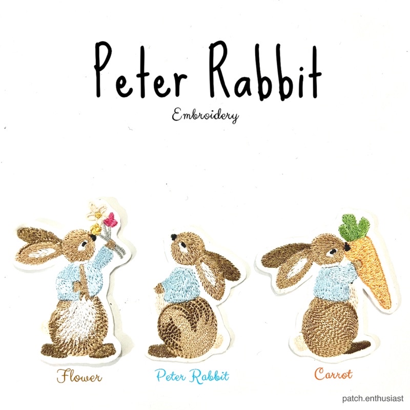 Patch Bordir Peter Rabbit