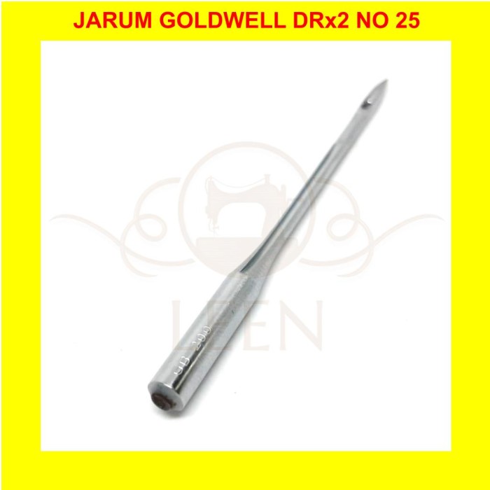 Jarum GOLDWELL DRx2 No 25 Mesin Jahit Karung Newlong DN-2HS DS-2 LEEN