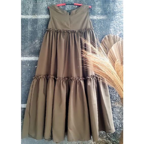 INNER DRES TANPA LENGAN BIROLOUTFIT/MIDI DRES/DALEMAN DRES