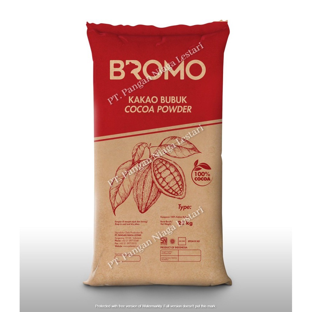 Coklat Cocoa Powder Bromo Kemasan Sak/Bal 25 kg | 600,700,750,800 BR - BR 600