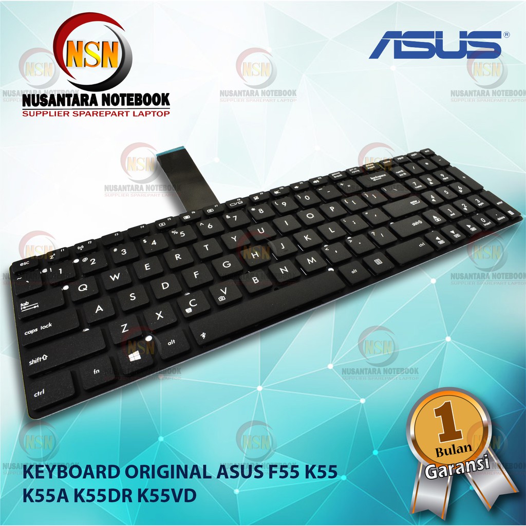 Keyboard Original Asus F55 K55 K55A K55DR K55VD K55VM K55XI