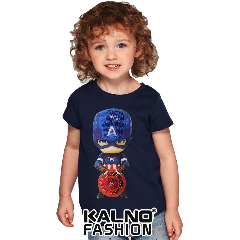 kaos baju anak CAPTEN random umur 1 - 7 tahun, baju anak super hero, baju anak karakter